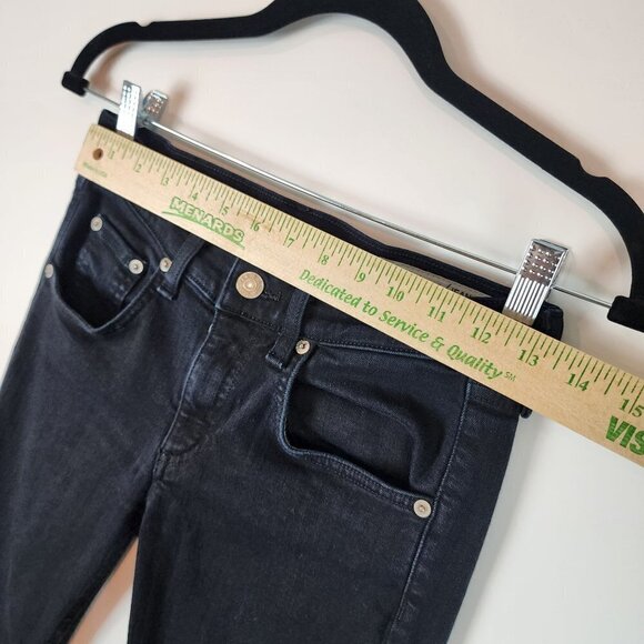 Rag and Bone Skinny Jeans Coal Wash Ankle Stretch Denim Preppy Jeans size 25 - Picture 9 of 11